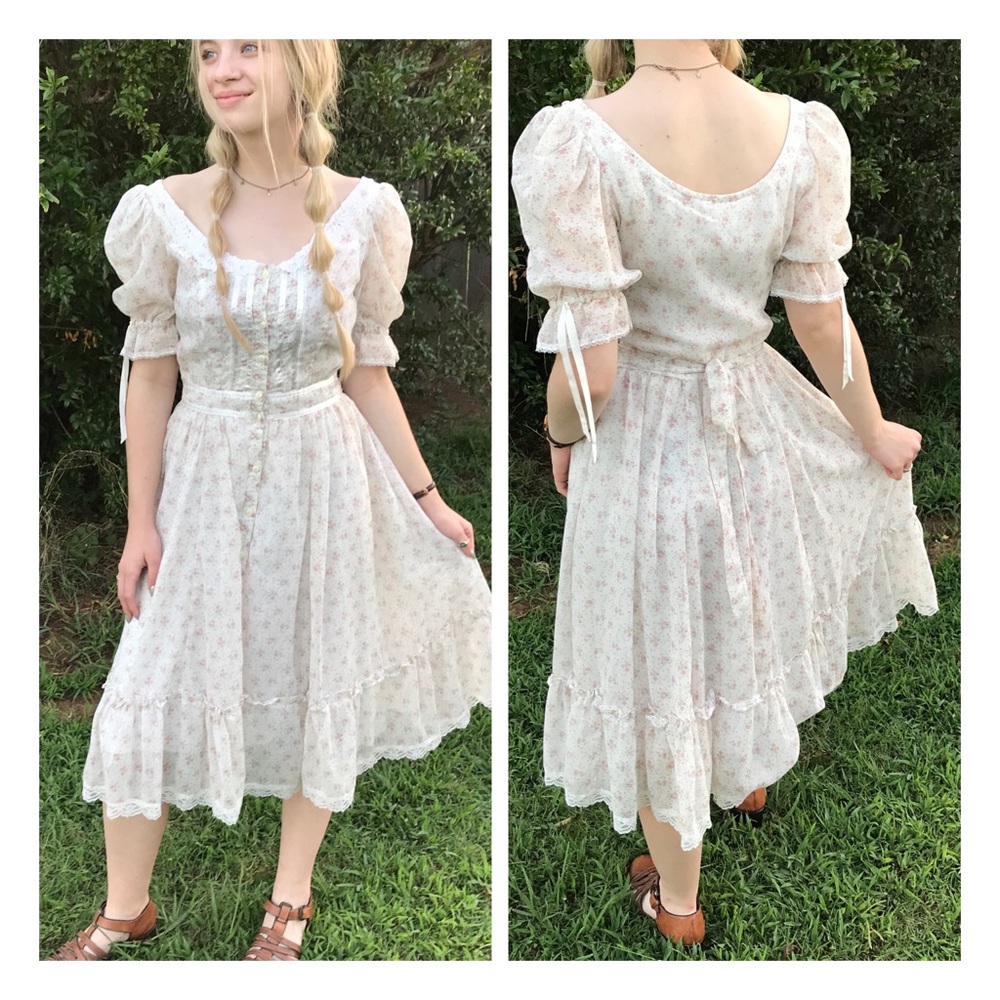 Vintage 1970s Gunne Sax by Jessica Prairie Dress